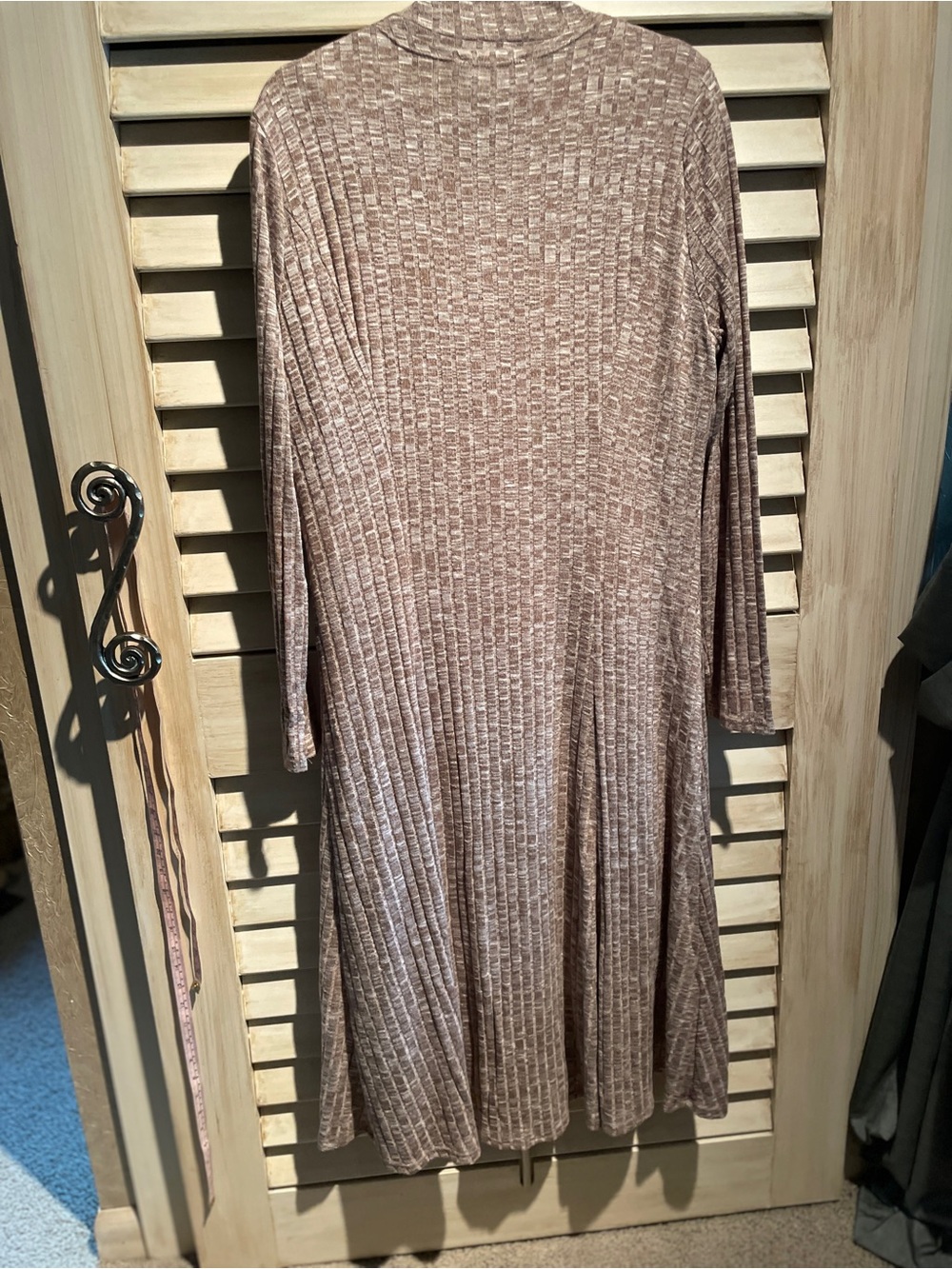 Guillaume - 2 pc Knit Mock Neck Dress + Matching Duster Set - SzM - Picture 8 of 16